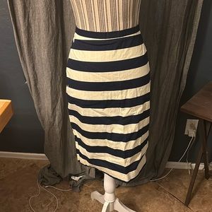 Downeast Blue and White Stripped Skirt